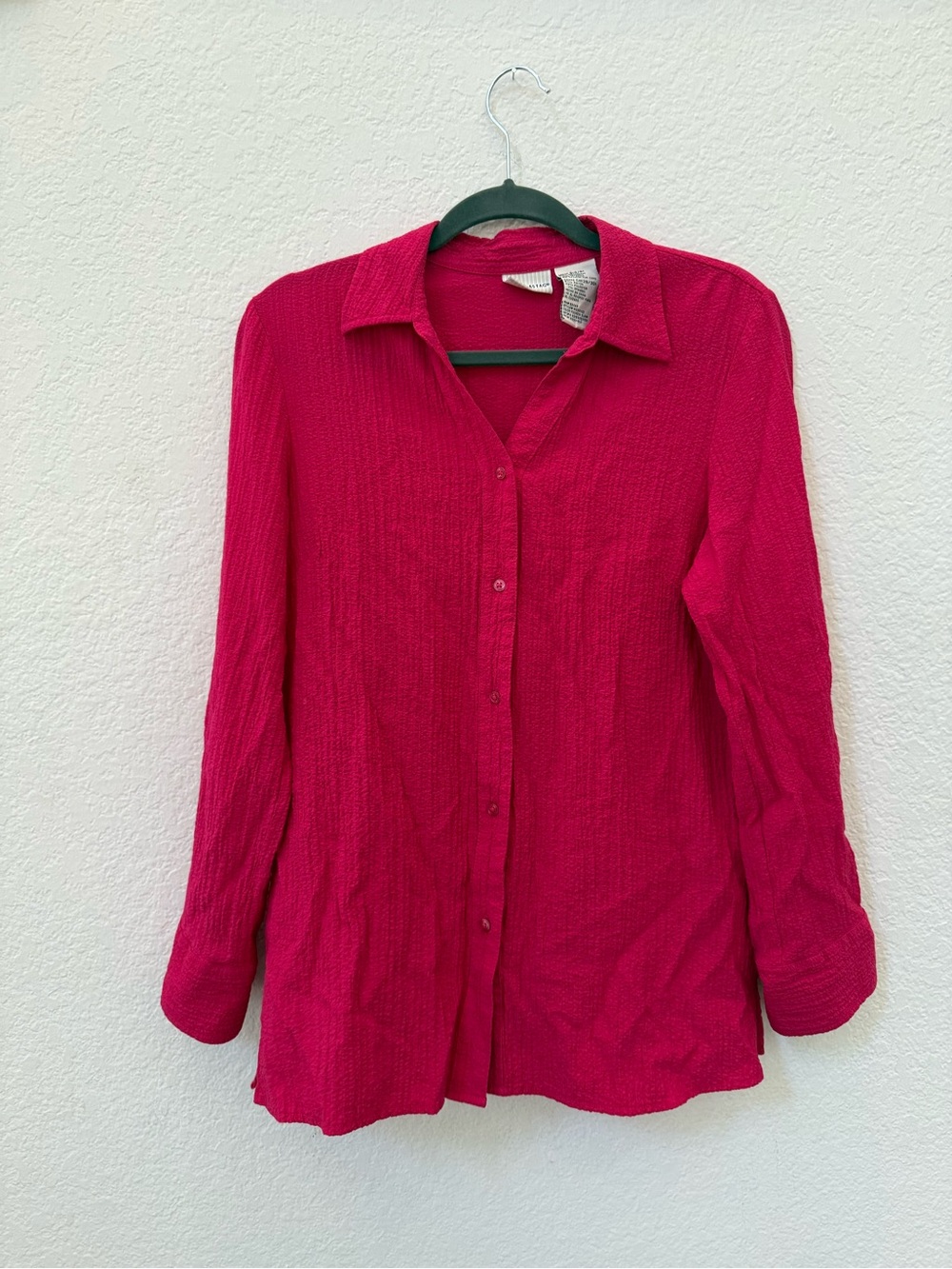 White Stag Hot Pink Button-Down Shirt